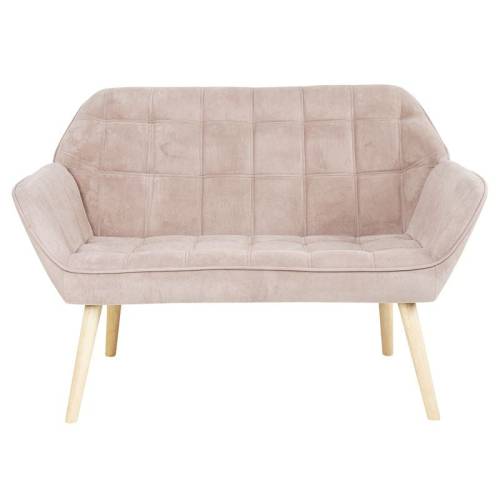 ALMA Καναπές 2θ - Σαλονιού - Καθιστικού, Φυσικό, Ύφασμα Velure Ανοιχτό Καφέ, K/D Ε-00026249 Ε7141,23