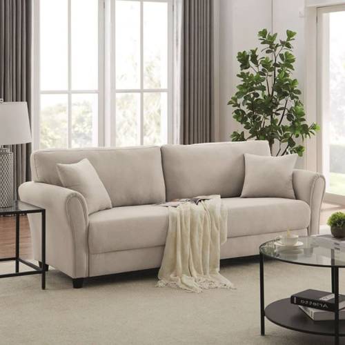 BRITAIN Καναπές 3-θέσιος Σαλονιού - Καθιστικού, Ύφασμα Μπεζ Ε-00026494 Ε9508,1