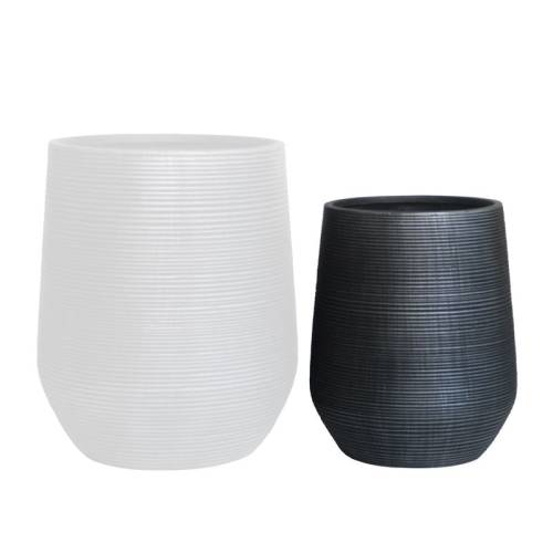 FLOWER POT-17 Φ45x50cm, Cement Απόχρωση Anthracite Ε-00025168 Ε6317,C