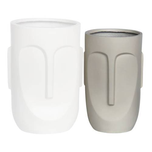 FLOWER POT-TOTEM Φ32x52cm, Cement Απόχρωση Sand Ε-00025156 Ε6321,Α