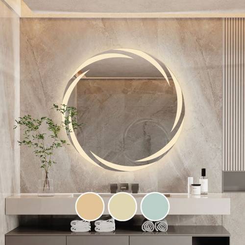 LED-1 Καθρέπτης Τοίχου - Φωτιζόμενος - Αφής, με 3 επιλογές εναλλαγής χρωμάτων Ε-00026300 Ε7180,11