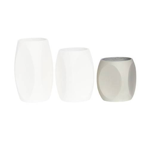 VASE-4 Βάζο Cement, Απόχρωση Beige Φ33x40cm Ε-00025132 Ε6404,Α