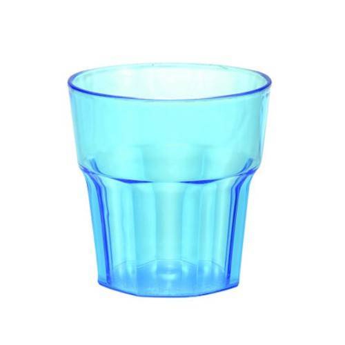 Ποτήρι πλαστικό “ΟΥΙΣΚΙ” μπλε  διάφανο 240ml 04-397 NOVATEX