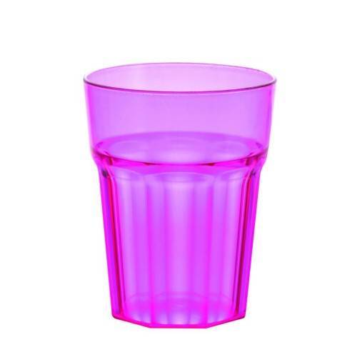 Ποτήρι πλαστικό “ΝΕΡΟΥ” λιλά διάφανο 320ml 04-568 NOVATEX