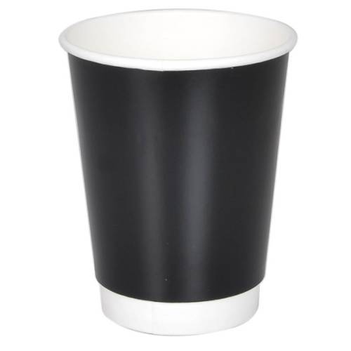Ποτήρι χάρτινο διπλότοιχο 16oz Μαύρο SHINNY 20τεμ DIMEX