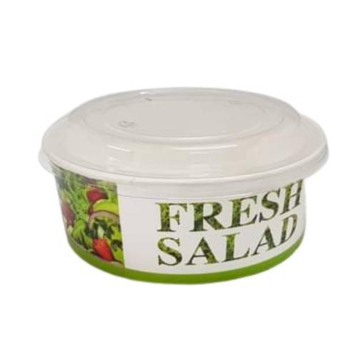 Στρογγυλό Σκεύος σαλάτας FRESH SALAD με καπάκι 550ml 50τεμ DIMEX