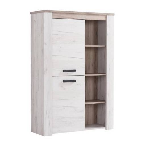 ΒΙΤΡΙΝΑ Kent POP Ν GREY OAK/WHITE OAK 99,5Χ36,5Χ146,5 FYLLIANA