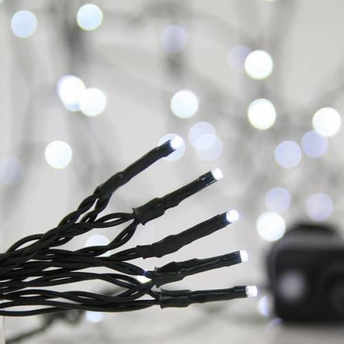 ΛΑΜΠΑΚΙΑ ΧΡΙΣΤΟΥΓΕΝΝΙΑΤΙΚΑ 100 LED ΠΡΑΣΙΝΟ ΚΑΛΩΔΙΟ ΛΕΥΚΟ ΦΩΣ IP44 EUROLAMP