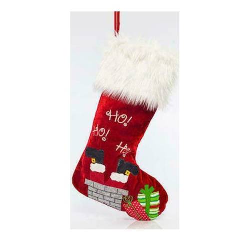 ΧΡΙΣΤΟΥΓΕΝΝΙΑΤΙΚΗ ΚΑΛΤΣΑ ΚΟΚΚΙΝΗ 54cm Eurolamp