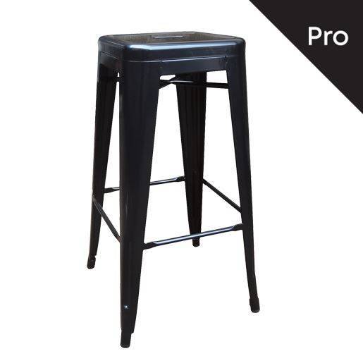 RELIX Σκαμπό Bar-Pro H.67cm, Μέταλλο Βαφή Μαύρο Ε-00017225 Ε5193,1