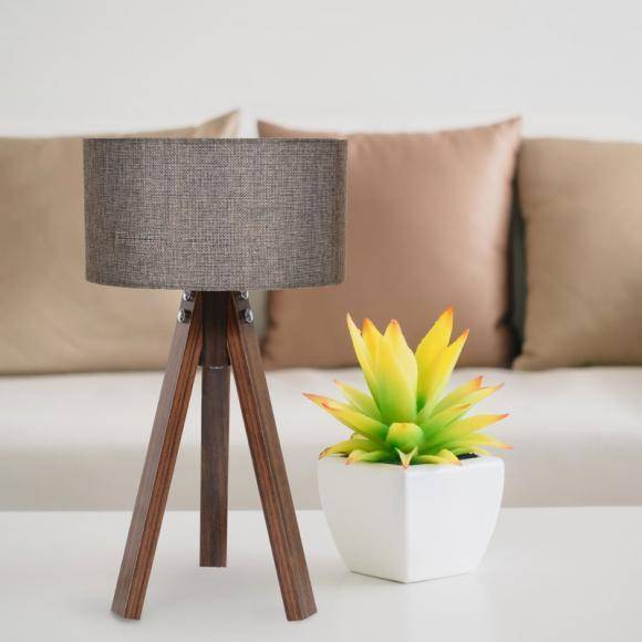 ΕΠΙΤΡΑΠΕΖΙΟ ΦΩΤΙΣΤΙΚΟ Ε27  ΤΡΙΠΟΔΟ ΚΑΦΕ ΚΑΠΕΛΟ ΜΕ ΚΑΦΕ ΒΑΣΗ 25Χ45,5εκ Fylliana