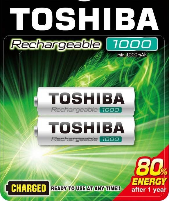 Toshiba Rechargeable AA 1000mAh 2τμχ