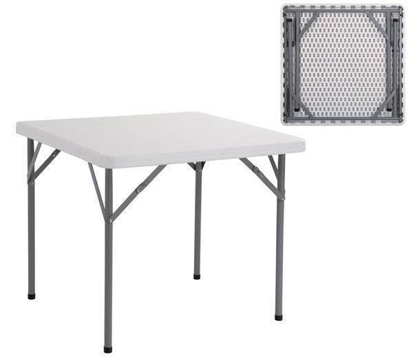 BLOW Τραπέζι Συνεδρίου - Catering Πτυσσόμενο, Μέταλλο Βαφή Γκρι, HDPE Άσπρο Ε-00011447 ΕΟ173