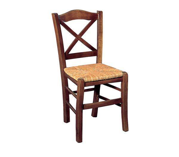 METRO Καρέκλα Οξιά Βαφή Εμποτισμού Καρυδί, Κάθισμα Ψάθα Ρ-00003240 Ρ967,Ε2