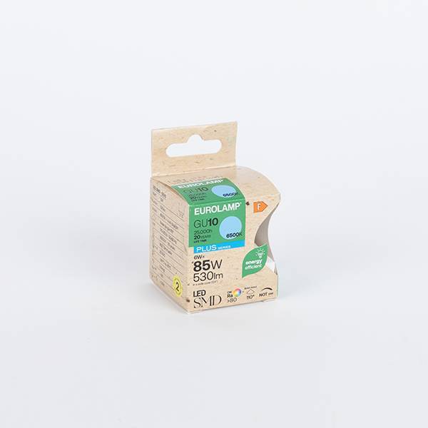 ΛΑΜΠΑ LED GU10 6W 6500K 110° 220-240V