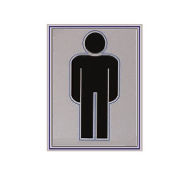 Σήμα αλουμινίου WC Ανδρας 02-141 NOVATEX