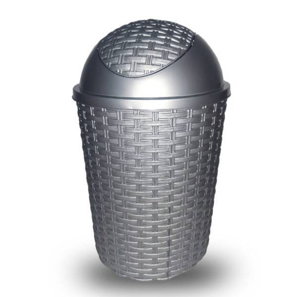 Κάδος 15lt παλλόμενο καπάκι γκρι 04-598 NOVATEX