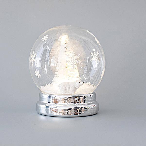 ΦΩΤΙΖΟΜΕΝΗ ΧΙΟΝΟΜΠΑΛΑ, ΜΕ ΔΕΝΤΡO ΚΑΙ ΖΩΑΚΙ ΣΤΟ ΕΣΩΤΕΡΙΚΟ ΤΗΣ, 12X12,5CM