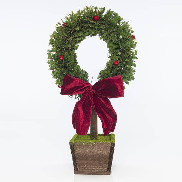 ΔΙΑΚΟΣΜΗΤΙΚΟ ΦΥΤΟ ΣΕ ΓΛΑΣΤΡΑ, ΜΕ GLITTER, 45CM