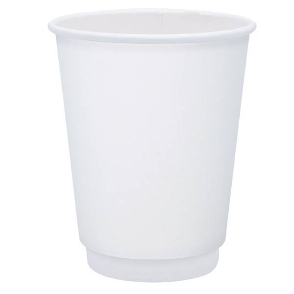 Ποτήρι χάρτινο διπλότοιχο 8oz λευκό SHINNY 25τεμ DIMEX