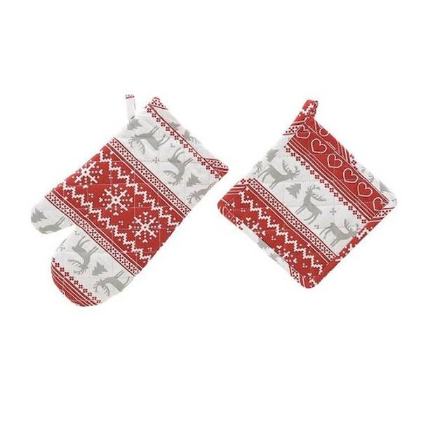 Inart ΣΕΤ ΧΡΙΣΤΟΥΓΕΝΝΙΑΤΙΚΟ ΓΑΝΤΙ ΚΑΙ ΠΙΑΣΤΡΑ