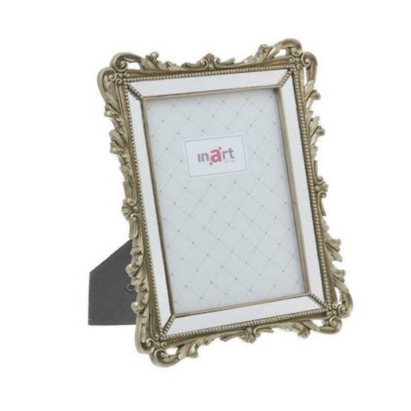 ΚΟΡΝΙΖΑ POLYRESIN ΜΕ ΚΑΘΡΕΠΤΗ ΧΡΥΣΗ 15Χ20 INART