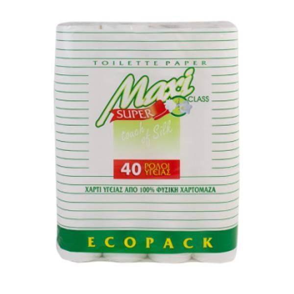 ΧΑΡΤΙ ΥΓΕΙΑΣ 2Φ ΛΕΥΚΟ  ΛΕΙΟ 40Χ125gr MAXI