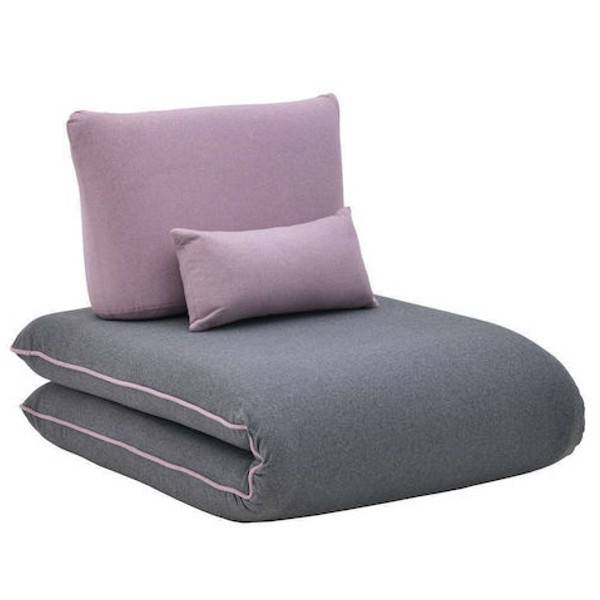 ΠΟΛΥΘΡΟΝΑ -ΚΡΕΒΑΤΙ ΓΚΡΙ/ ΡΟΖ 95x80x57cm INART