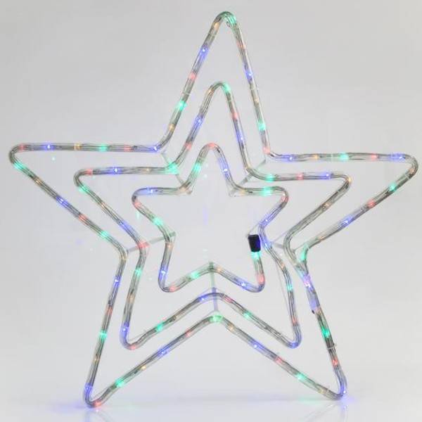 ΑΣΤΕΡΙ ΤΡΙΠΛΟ 4.70M LED ΦΩΤΟΣΩΛΗΝΑΣ ΜΕ ΠΡΟΓΡΑΜΜΑ ΧΡΩΜΑΤΙΣΤΟ 60X60CM IP44 Eurolamp