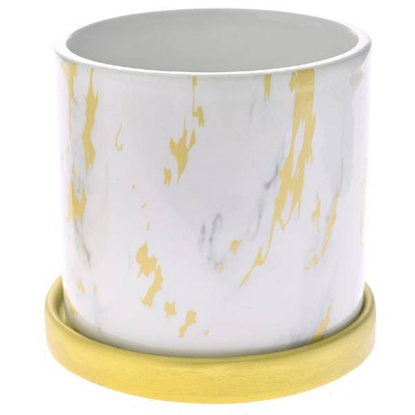 ΛΕΥΚΟ ΧΡΥΣΟ ΚΕΡΑΜΙΚΟ ΚΑΣΠΩ ΜΕ ΠΙΑΤΑΚΙ 11,5Χ11,5Χ11ΕΚ ILIADIS