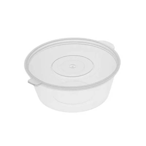 PP Κύπελλο για Σως 120ml Διάφανο με Ενσωματωμένο Καπάκι 50TEM INTERTAN