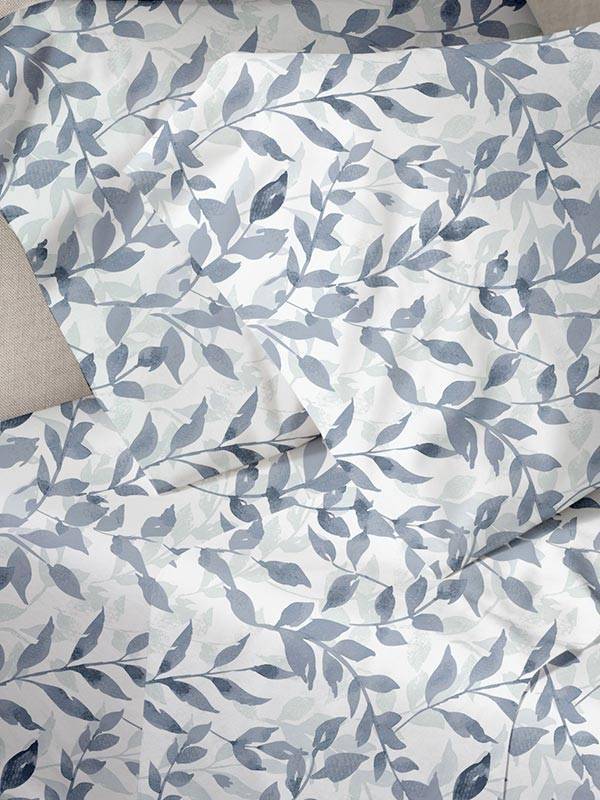 Παπλωματοθήκη Menta Εμπριμέ 050 Blue