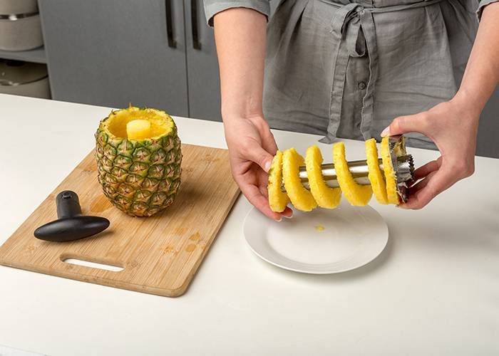 Ανοξείδωτος αποφλοιωτής και κόπτης ανανά Acer 24.5cm