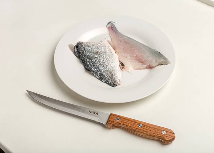 Aνοξείδωτο ατσάλινο μαχαίρι φιλεταρίσματος Terrestrial με ξύλινη λαβή 31cm