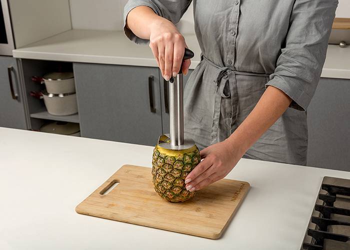 Ανοξείδωτος αποφλοιωτής και κόπτης ανανά Acer 24.5cm