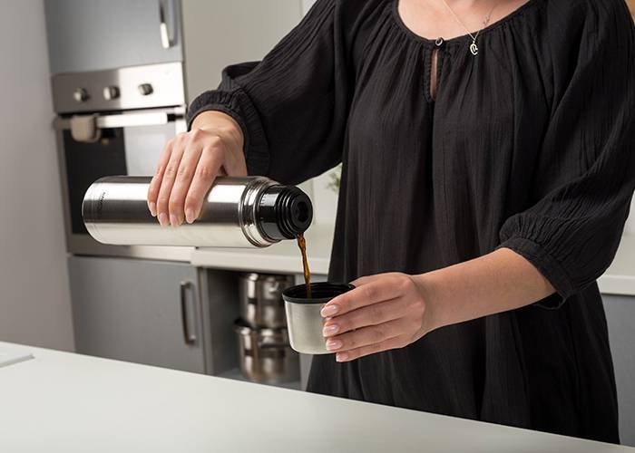 Θερμός ανοξείδωτο Acer με βαλβίδα και καπάκι-ποτήρι 1000ml