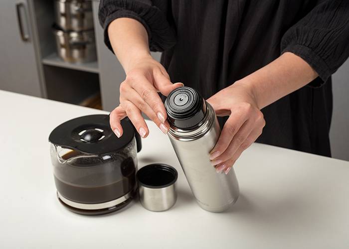 Θερμός ανοξείδωτο Acer με βαλβίδα και καπάκι-ποτήρι 1000ml