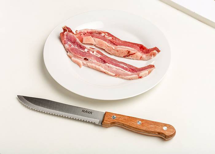Aνοξείδωτο ατσάλινο μαχαίρι Butcher Terrestrial με ξύλινη λαβή 30cm
