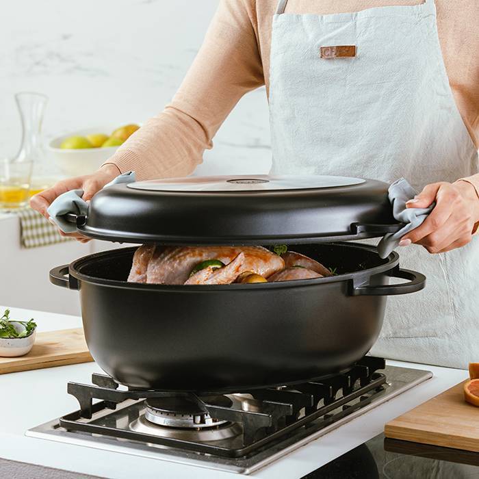 Πολυχρηστικό σκεύος μαγειρικής Funtzio με αντικολλητική επίστρωση stone 39.5cm