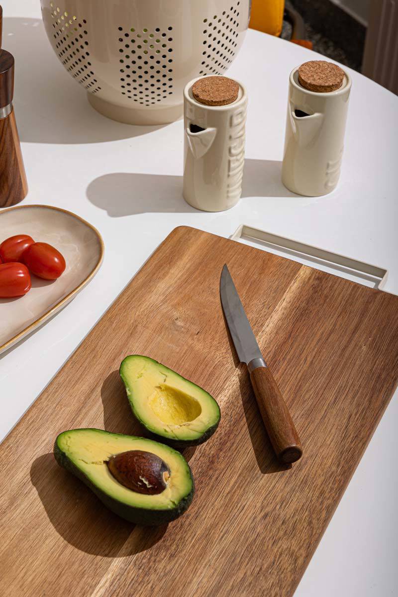 ESTIA ΕΠΙΦΑΝΕΙΑ ΚΟΠΗΣ ACACIA ΜΕ ΜΕΤΑΛΛΙΚΗ ΛΑΒΗ