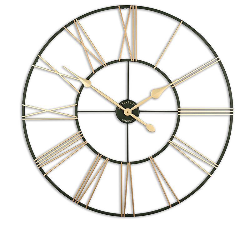 Ρολόι τοίχου Big Ben, λαδί/χρυσό,80cm CL353