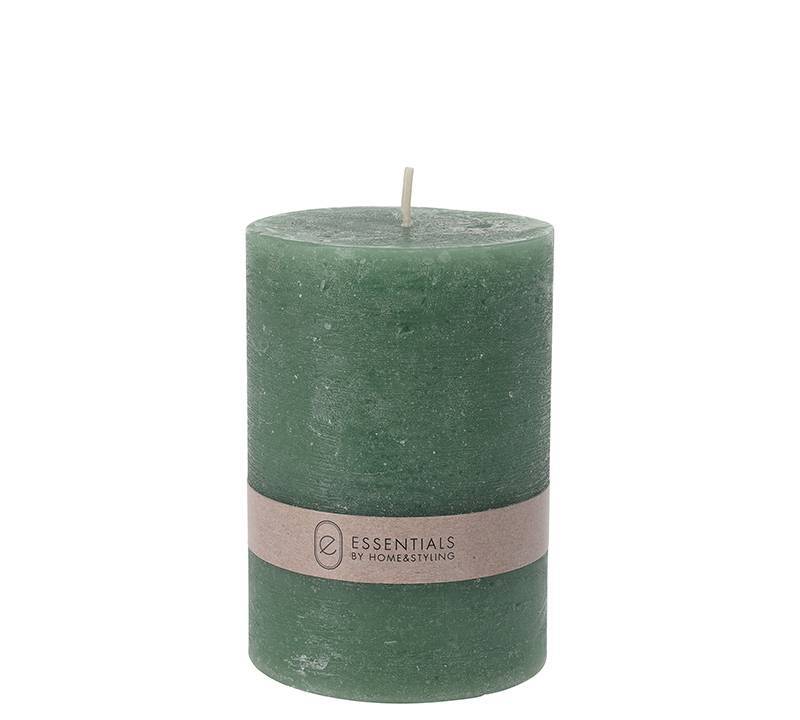 Κερί κορμός 7x10cm, ρουστίκ, πράσινο CA344