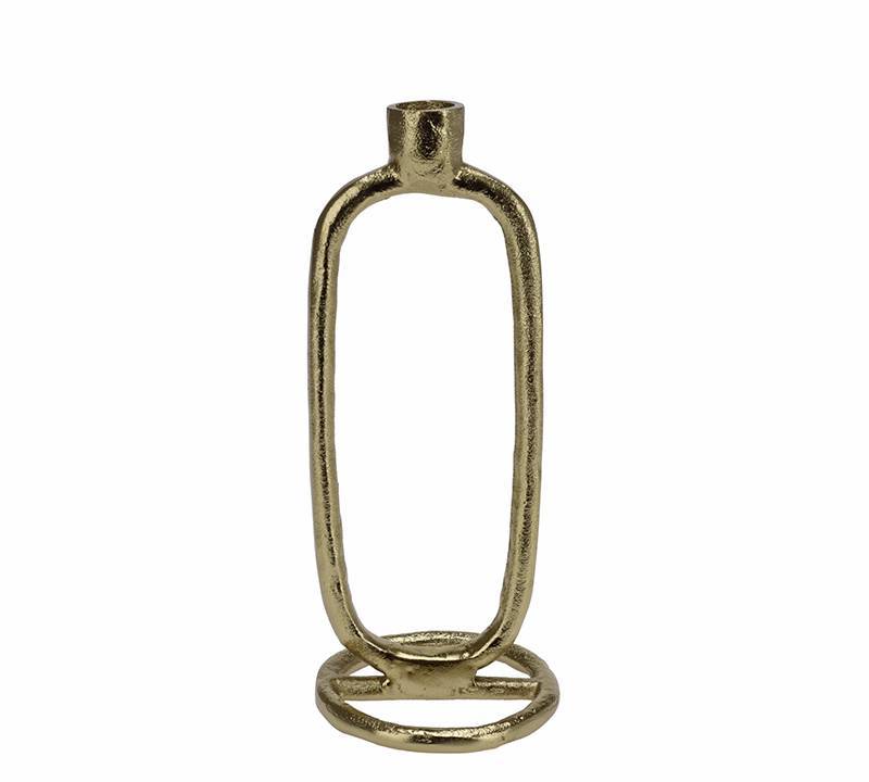 Κηροπήγιο αλουμινίου σχ.οβάλ 24cm HE388