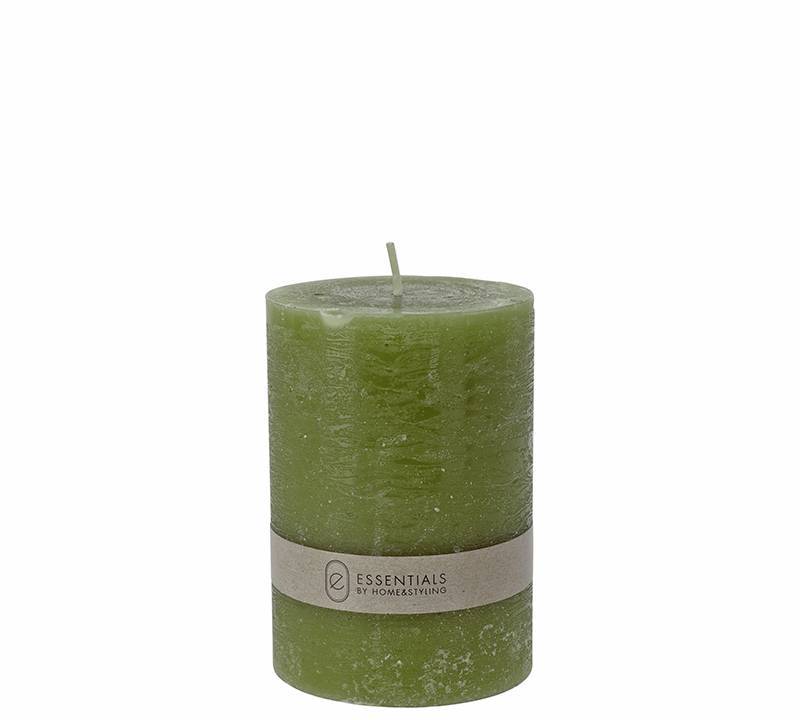 Κερί κορμός ρουστίκ λαδί, 7x10cm CA424