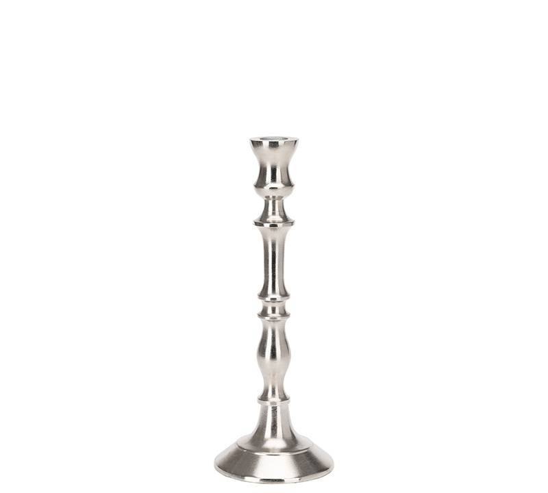 Κηροπήγιο αλουμινίο ματ ασημί χρ.,21cm HE597