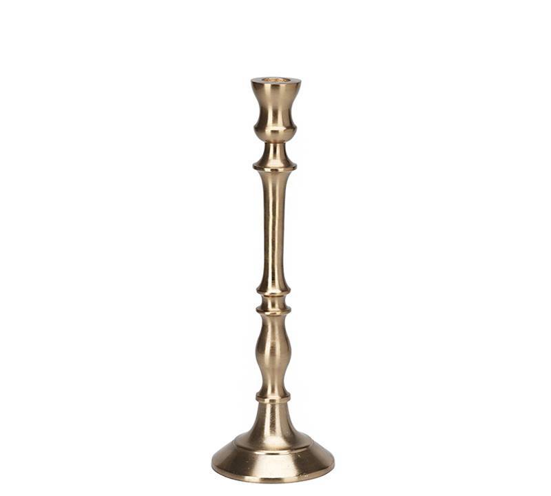 Κηροπήγιο αλουμινίο χρυσό χρ.,31cm HE598