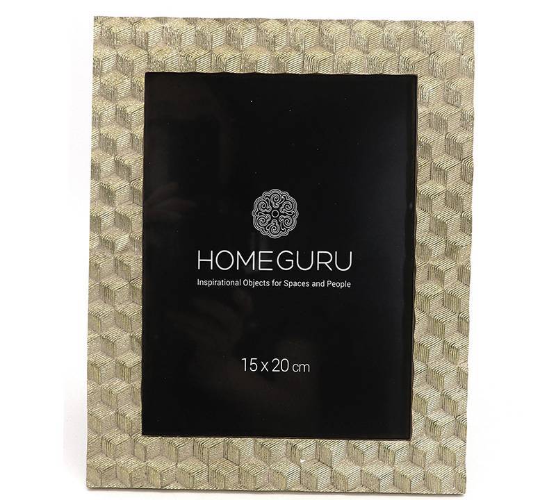 Φωτο/θήκη polyresin 3D χρυσή κορνίζα 15x20cm KO214