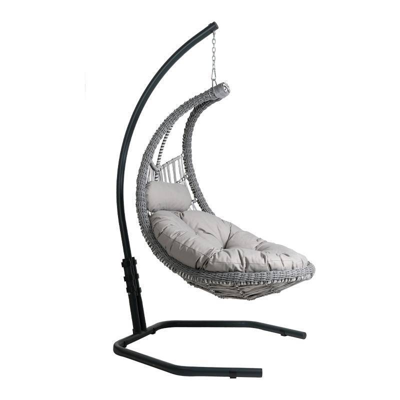 ΚΡΕΜΑΣΤΗ ΜΕΤΑΛΛΙΚΗ ΠΟΛΥΘΡΟΝΑ-ΦΩΛΙΑ Fylliana Sarika ΓΚΡΙ ΧΡΩΜΑ 121x147x200εκ