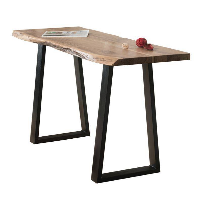 LIZARD Slim Κονσόλα Μέταλλο Βαφή Μαύρο, Ξύλο Ακακία Φυσικό Ε-00019732 ΕΑ7102,S