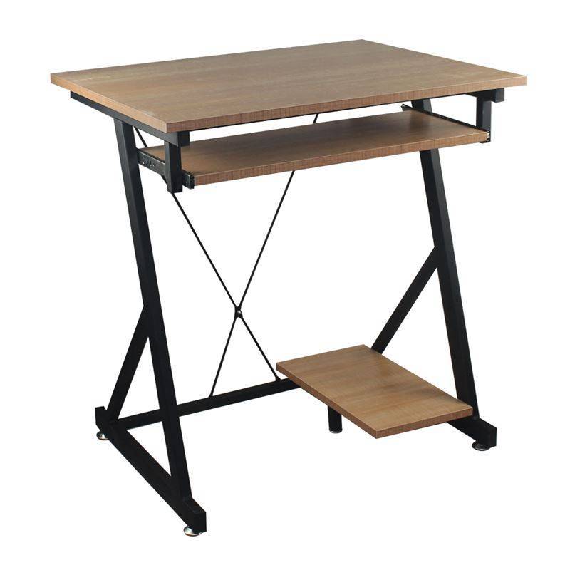 UNIT Γραφείο Η/Υ Μέταλλο Βαφή Μαύρο, Melamine Απόχρωση Sonoma Ε-00023498 ΕΟ435,1